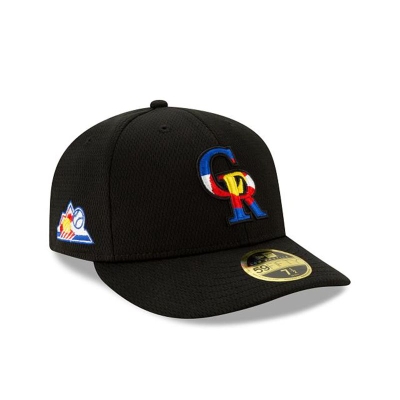 Colorado Rockies Gorra | New Era MLB 2021 Spring Training Low Profile 59fifty Fitted Cap Mexico - Negros